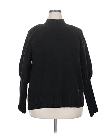 Pre-owned Eloquii Turtleneck Sweater In Black