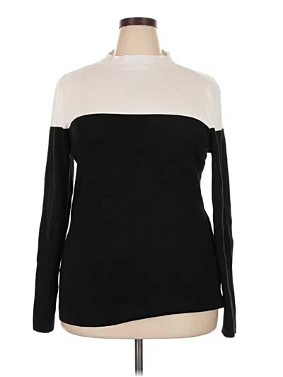 Pre-owned Eloquii Turtleneck Sweater In Black