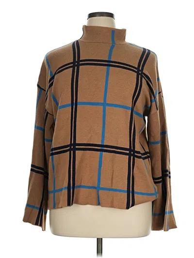 Pre-owned Eloquii Turtleneck Sweater In Brown