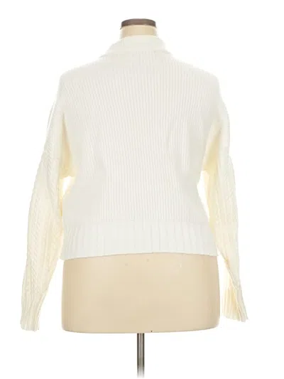 Pre-owned Eloquii Turtleneck Sweater In Ivory