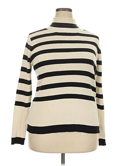 Pre-owned Eloquii Turtleneck Sweater In Ivory