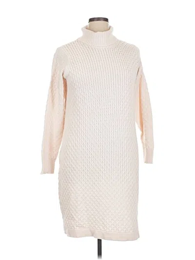 Pre-owned Eloquii Turtleneck Sweater In White