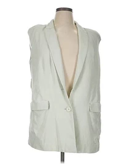 Pre-owned Eloquii Vest In Green
