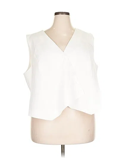 Pre-owned Eloquii Vest In White