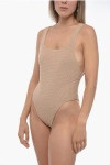 Elou Solid Color Crochet Maya One Piece Swimsuit