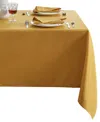 Elrene Alison Eyelet Punched Border Fabric Tablecloth, 60" X 102" In Golden Yellow