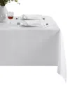 Elrene Alison Eyelet Punched Border Fabric Tablecloth, 52" X 70" In White