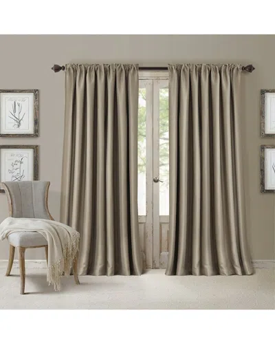 Elrene All Seasons Blackout Window Curtain In Brown