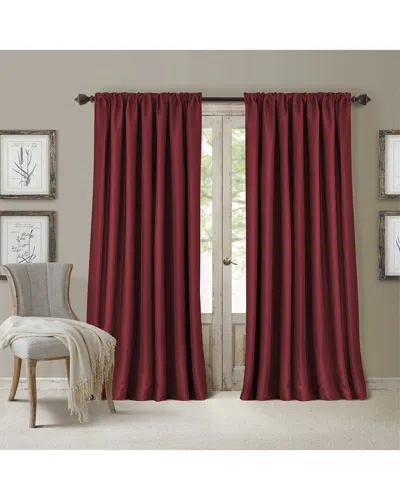 Elrene All Seasons Blackout Window Curtain In Burgundy