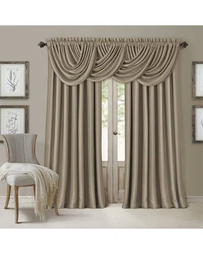 Elrene All Seasons Waterfall Window Valance In Brown