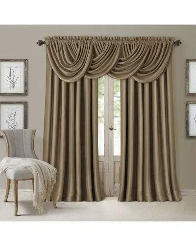 Elrene All Seasons Waterfall Window Valance In Brown