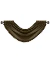 Elrene All Seasons Waterfall Window Valance In Chocolate