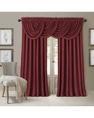 Elrene All Seasons Waterfall Window Valance In Brown