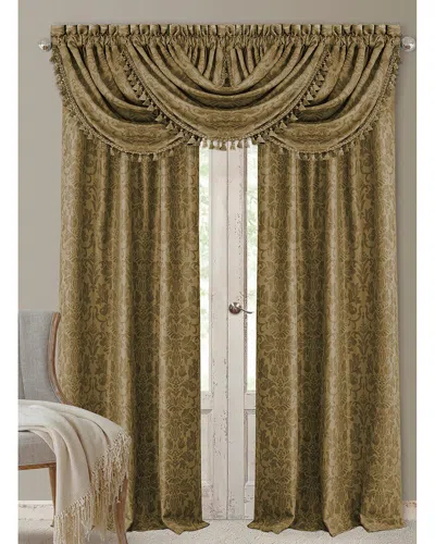Elrene Antonia 52" X 84" Blackout Curtain Panel In Antique Gold