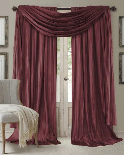 Elrene Athena 108in Window Curtain & Scarf Set