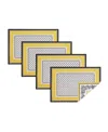 Elrene Audun Stain And Water Resistant 14"x20" Placemats, Set Of 4 In Multi
