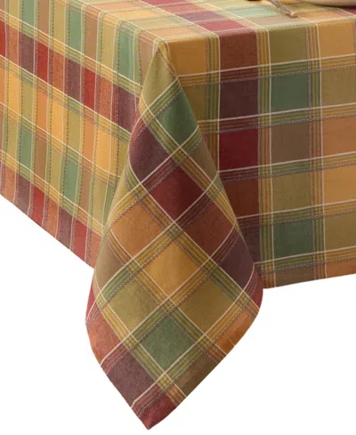 Elrene Autumn Acres Plaid Tablecloth, 60" X 102" In Multi