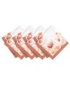 Elrene Autumn Blooms Napkins 17" X 17", Set Of 4 In Multi