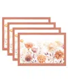 Elrene Autumn Blooms Placemats 13" X 19", Set Of 4 In Multi
