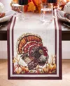Elrene Autumn Heritage Turkey Engineered Table Runner, 13" X 70" In Multi