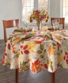 Elrene Autumn Leaves Fall Printed Tablecloth, 70" Round In Multi