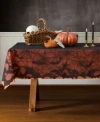 Elrene Bats Web Halloween Table Linen Collection In Black