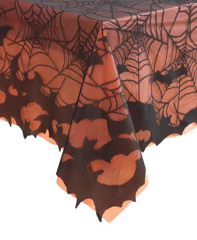 Elrene Bats Web Lace Halloween Tablecloth, 52" X 52" In Multi
