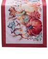 Elrene Botanical Harvest Pumpkin Engineered Table Runner, 13" X 70" In Multi
