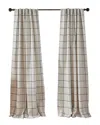 Elrene Brighton Windowpane Plaid Blackout Window Curtain In Blue