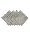 Elrene Caiden Elegance Damask Napkin, Set Of 4 In Silver