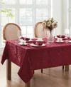 Elrene Caiden Elegance Damask Tablecloth In Cranberry
