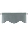 Elrene Colette Scalloped Window Valance In Mineral