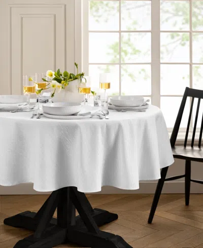 ELRENE CONTINENTAL SOLID TEXTURE WATER AND STAIN RESISTANT ROUND TABLECLOTH, 90"