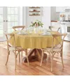 Elrene Elegance Plaid 60" X 84" Oval Tablecloth In Gold