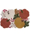 Elrene Fall Feels Cutwork Fabric Rectangle Placemat, 13" X 19" In Multi