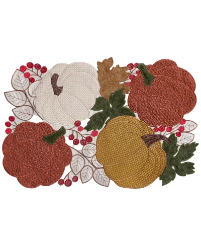 Elrene Fall Feels Cutwork Fabric Rectangle Placemat, 13" X 19" In Multi