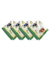 Elrene French Garden Stain And Water Resistant 21"x21" Napkins, Set Of 4 In Multi