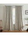 Elrene Giovanni Medallion Blackout Window Curtain Panel In Gray