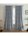 Elrene Giovanni Medallion Blackout Window Curtain Panel In Blue