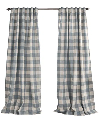 Elrene Grainger Buffalo Check Blackout Window Curtain In Blue