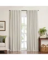 Elrene Harrow Solid Texture Blackout Window Curtain Panel