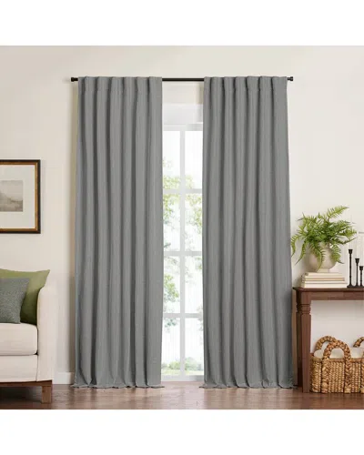 ELRENE ELRENE HARROW SOLID TEXTURE BLACKOUT WINDOW CURTAIN PANEL