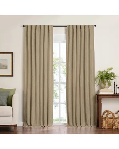 ELRENE ELRENE HARROW SOLID TEXTURE BLACKOUT WINDOW CURTAIN PANEL