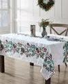 Elrene Holly Berry Flourish Holiday Fabric Rectangle Tablecloth, 102"x 60" In Multi