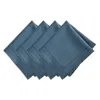 Elrene Home Fashions Alison Hemstitch Napkin, Set Of 4 In Blue