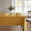 Elrene Home Fashions Alison Hemstitch Tablecloth, 60 X 84 In Gold