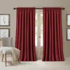 Elrene Home Fashions All Seasons Blackout Curtain Panel, 52 X 108 In Rouge