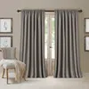 Elrene Home Fashions All Seasons Blackout Curtain Panel, 52 X 108 In Silver