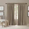 Elrene Home Fashions All Seasons Blackout Curtain Panel, 52 X 108 In Taupe