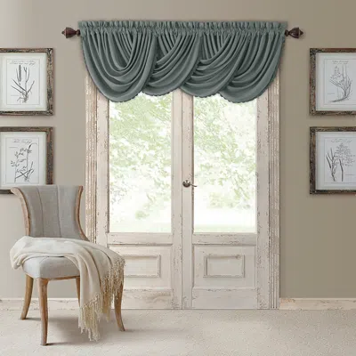 Elrene Home Fashions All Seasons Blackout Waterfall Valance, 52 X 36